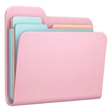 pastel pink folder aesthetic sticker