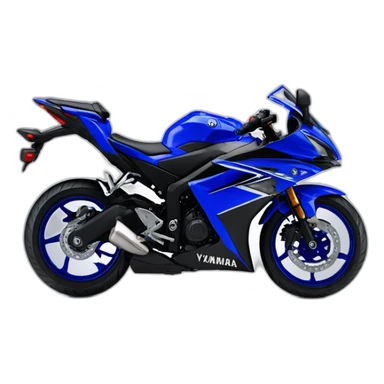yamaha 2023 yzf-r3 blue sticker