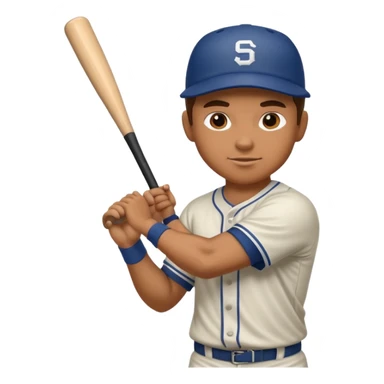 baseball player practicing sticker