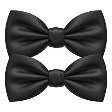 Black bow tie sticker