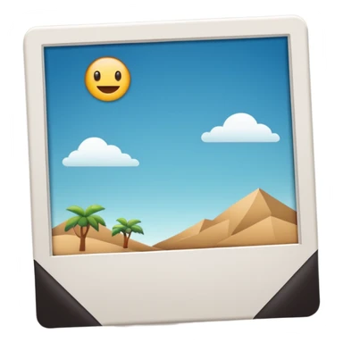 White Polaroid frame sticker