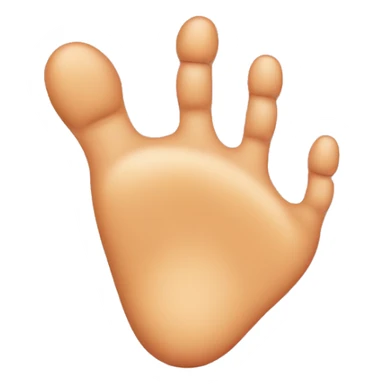 a foot with 5 toes, zoomed in on the biggest toe which is very large in relation to the other 4 toes sticker