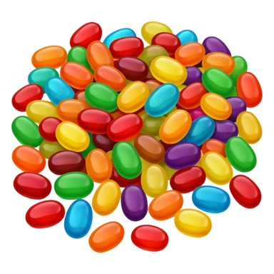 Jelly bean sticker