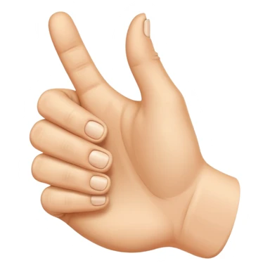 kciuk w górę z wystawionym dodatkowo palcem wskazującym  sticker