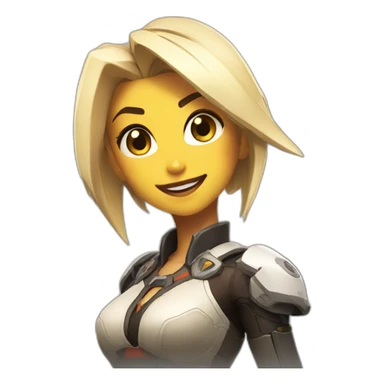 overwatch game mercy sticker