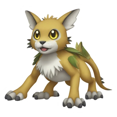 cute cool Digimon-Fakemon-animal full body sticker