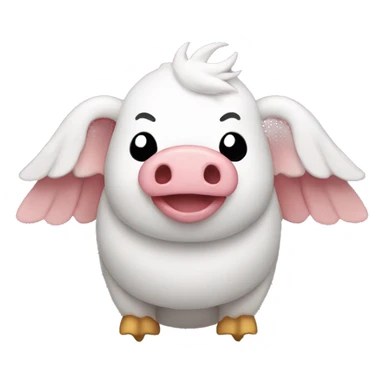 Cerdo con alas sticker