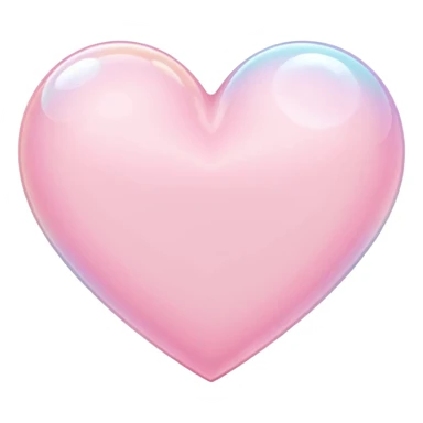 pastel heart with a soft bubble texture sticker