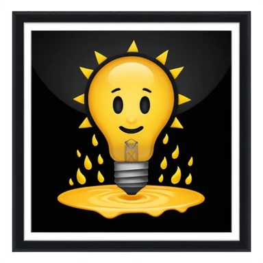 "Ideas" in a tarpit, just like how dinosaurs died in the tarpit, but the main character is that "idea" sticker