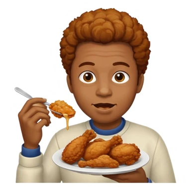 Black person chicken sticker