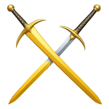 yellow sword sticker