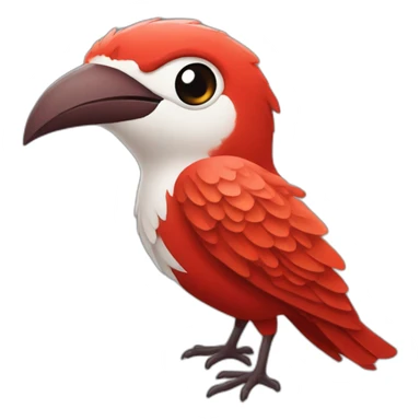 vermilion bird sticker