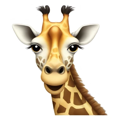 Giraffe with cry face sticker