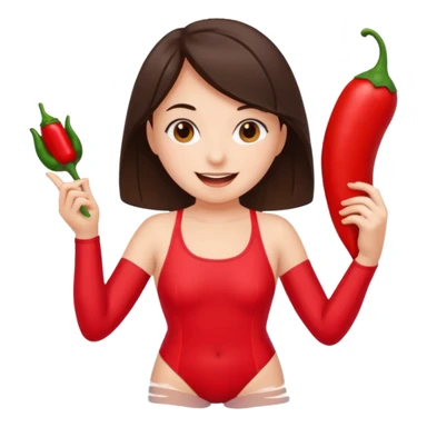 langrennski, bading, brunette, jente, chili, glad, baddrakt sticker