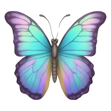 Pastel Iridescent Butterfly sticker