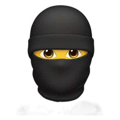 man in suit and black balaclava sticker