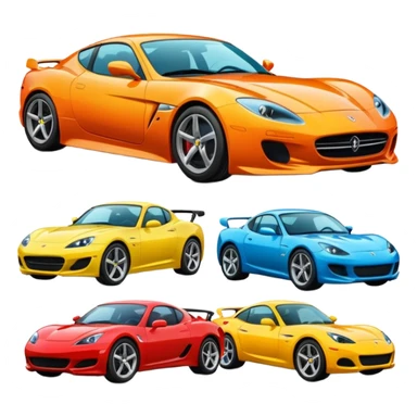 Make an 100 sports cars sticker