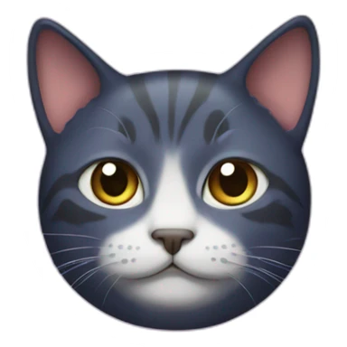 Cat with galaxy skin sticker