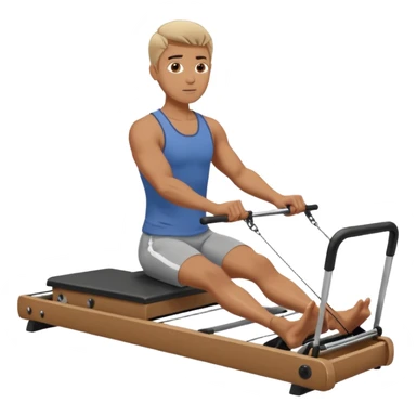 guy workout pilates reformer  sticker