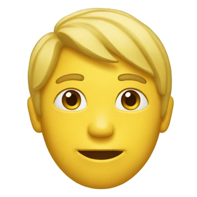 Un emojie jaune auchant la tête  sticker