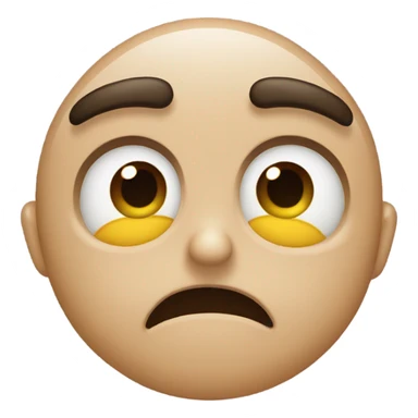 heart eyes sad face sticker