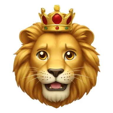 Cat king lion sticker