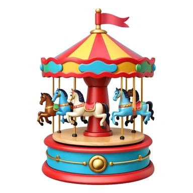 toy Carousel Music Box sticker