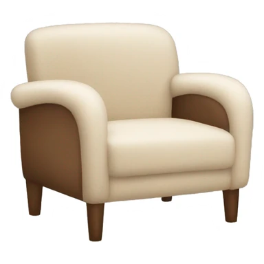 beige sherpa chair sticker
