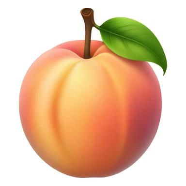 Peach dripping white towards the middle to the end sticker