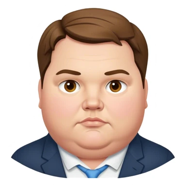 Extremely Fat JD Vance  sticker
