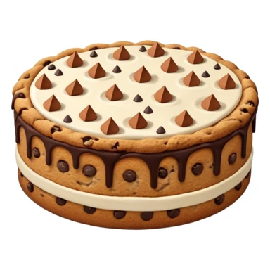 Cinnamon chocolate chip cookie cake sticker