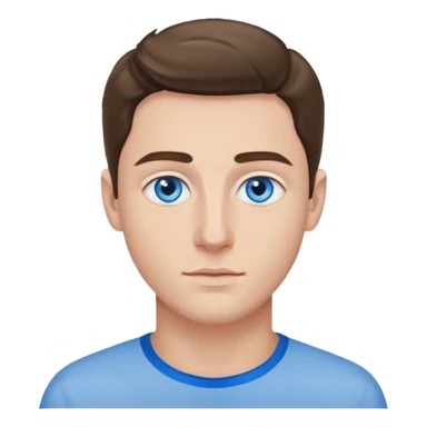 hold men blue eyes, art painting  sticker