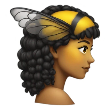 lesbian flag bumblebee sticker