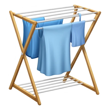 laundry drying rack sticker