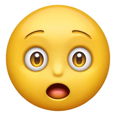 yellow emoji in shock sticker