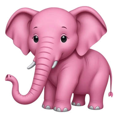 Pink elephant  sticker