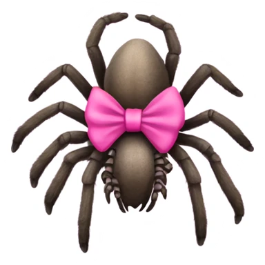 Tarantula with a pink bow sticker