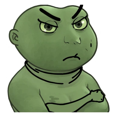 arms crossed holding neck angry girl sticker
