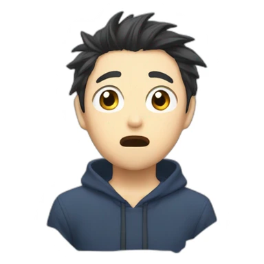 Yuji Itadori shocked sticker