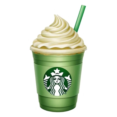 Starbucks green Frappuccino sticker