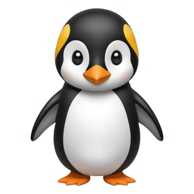 Penguin wearing a swimsuit  sticker