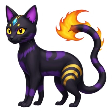 Bastet-Umbreon-Salandit-fusion sticker
