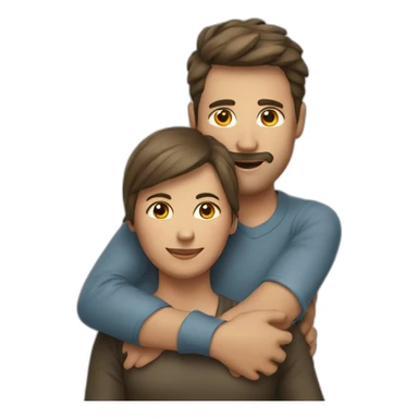 man carrying woman over his shoulder sticker