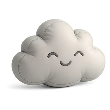 cute rain cloud with soft edges in cushion style sticker