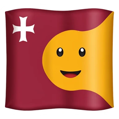 Bandera color vino sin estrella sticker