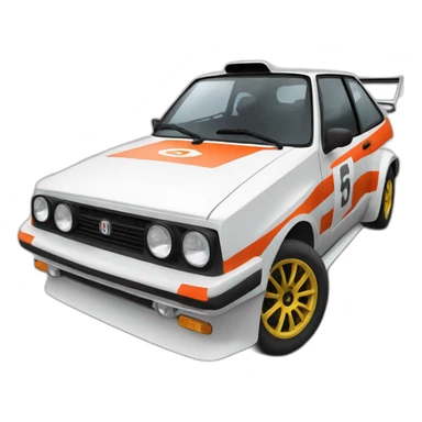 Rally car sticker