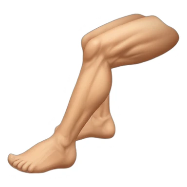 muscle legs sticker