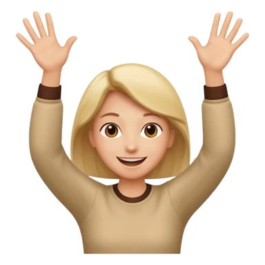 😝 with hands gliding through  sticker