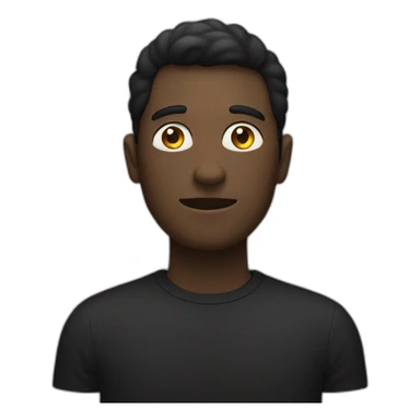 Autiste sur un homme noir sticker