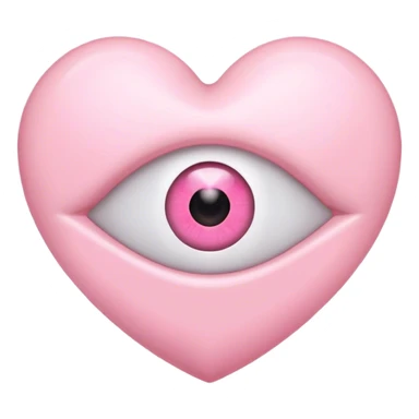 Light pink heart eye emoji sticker